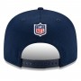 Youth Tennessee Titans Navy Black 2021 NFL Sideline Road 9FIFTY Snapback Hat