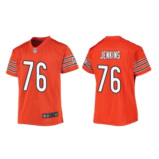 Youth Chicago Bears Teven Jenkins #76 Orange Game Jersey