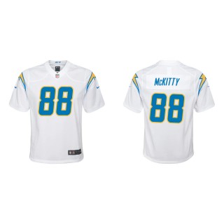 Youth Los Angeles Chargers Tre' McKitty #88 White Game Jersey