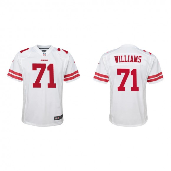 Youth San Francisco 49ers Trent Williams #71 White Game Jersey
