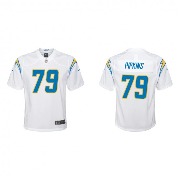 Youth Los Angeles Chargers Trey Pipkins #79 White Game Jersey