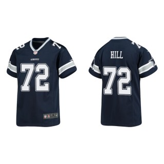 Youth Dallas Cowboys Trysten Hill #72 Navy Game Jersey