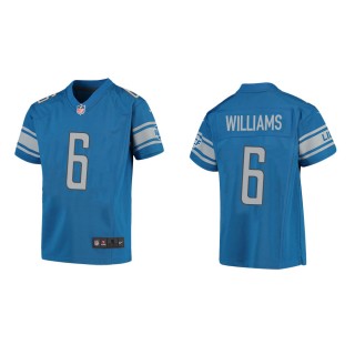 Youth Detroit Lions Tyrell Williams #6 Blue Game Jersey