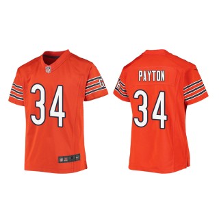 Youth Chicago Bears Walter Payton #34 Orange Game Jersey
