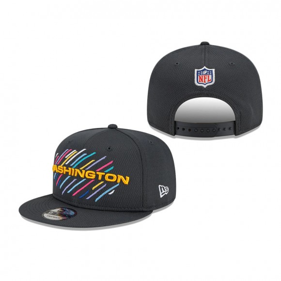 Youth Washington Football Team Charcoal 2021 NFL Crucial Catch 9FIFTY Snapback Adjustable Hat