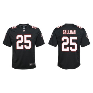Youth Atlanta Falcons Wayne Gallman #33 Black Throwback Game Jersey