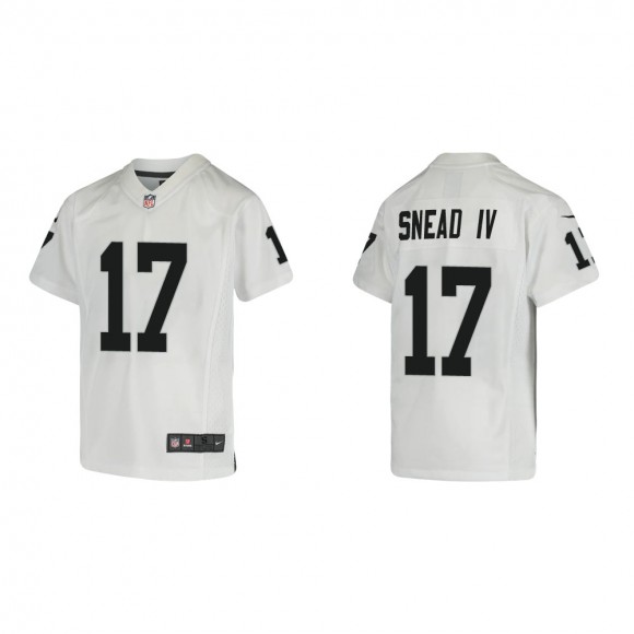 Youth Las Vegas Raiders Willie Snead IV #17 White Game Jersey