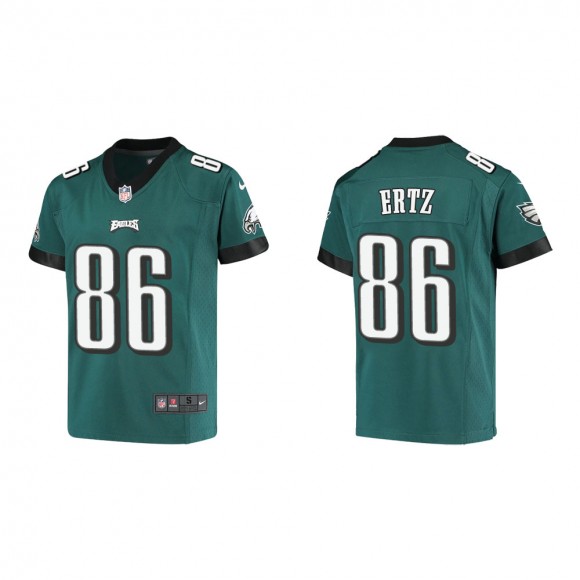 Youth Philadelphia Eagles Zach Ertz #86 Midnight Green Game Jersey