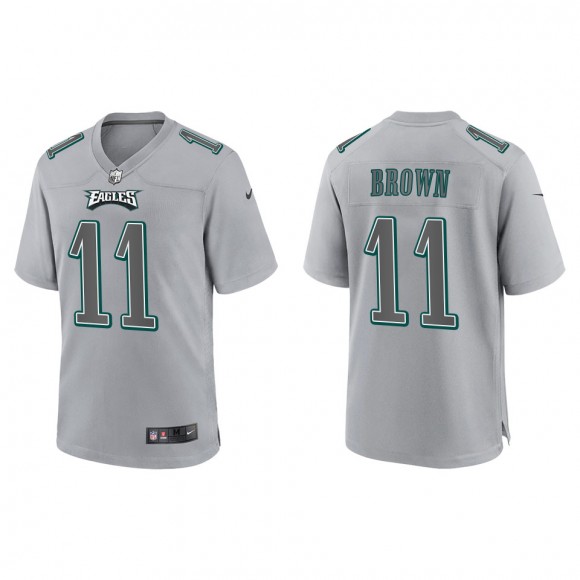 A.J. Brown Philadelphia Eagles Gray Atmosphere Fashion Game Jersey