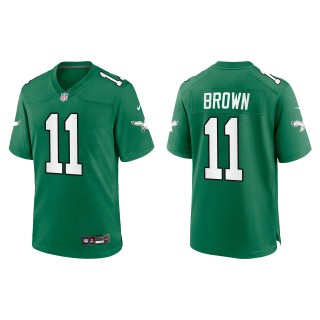 A.J. Brown Eagles Kelly Green Alternate Game Jersey