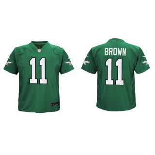 A.J. Brown Youth Eagles Kelly Green Alternate Game Jersey