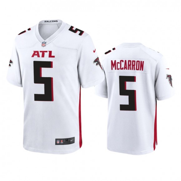 Atlanta Falcons AJ McCarron White Game Jersey