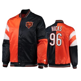 Bears Akiem Hicks Navy Orange Split Jacket