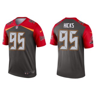 Men's Tampa Bay Buccaneers Akiem Hicks Pewter Inverted Legend Jersey