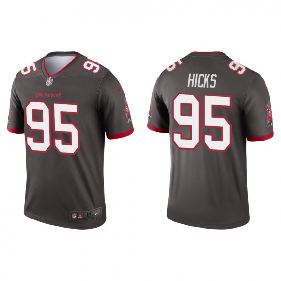 Men's Tampa Bay Buccaneers Akiem Hicks Pewter Legend Jersey