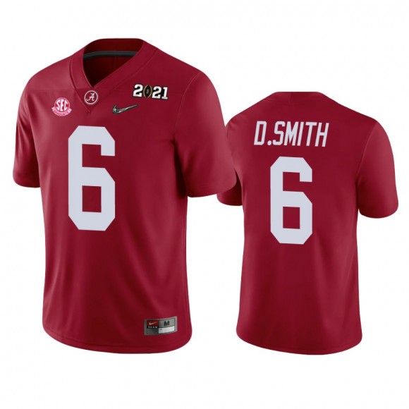 Alabama Crimson Tide DeVonta Smith Crimson 2021 National Champions Jersey