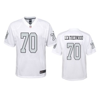 Las Vegas Raiders Alex Leatherwood White Color Rush Game Jersey