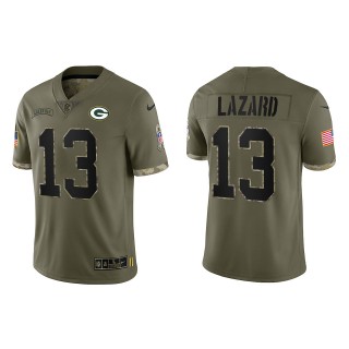 Allen Lazard Green Bay Packers Olive 2022 Salute To Service Limited Jersey