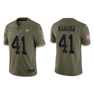 Alvin Kamara New Orleans Saints Olive 2022 Salute To Service Limited Jersey