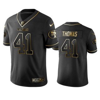 San Francisco 49ers Ambry Thomas Black Golden Edition Jersey