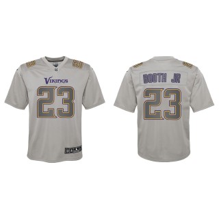 Andrew Booth Jr. Youth Minnesota Vikings Gray Atmosphere Game Jersey