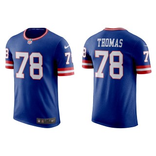 Andrew Thomas New York Giants Royal Classic Game T-Shirt