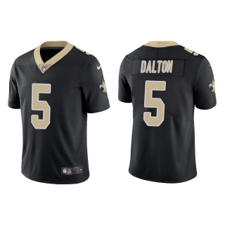 Men's New Orleans Saints Andy Dalton Black Vapor Limited Jersey
