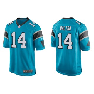 Panthers Andy Dalton Blue Game Jersey