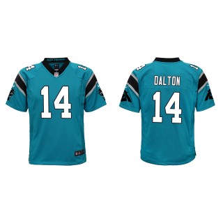 Youth Panthers Andy Dalton Blue Game Jersey