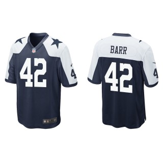 Men's Dallas Cowboys Anthony Barr Navy Alternate Game Jersey