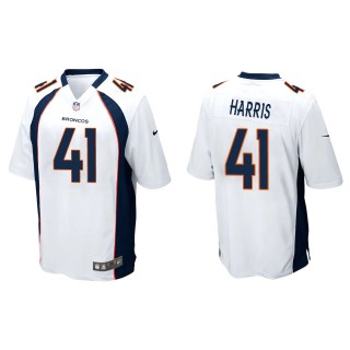 Men's Denver Broncos Anthony Harris White Game Jersey