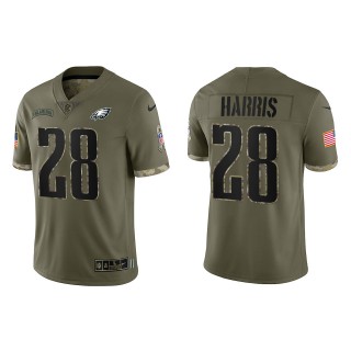 Anthony Harris Philadelphia Eagles Olive 2022 Salute To Service Limited Jersey