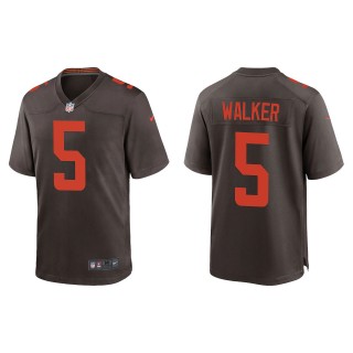 Men's Cleveland Browns Anthony Walker Brown Alternate Game Jersey