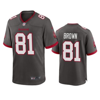 Tampa Bay Buccaneers Antonio Brown Pewter Alternate Game Jersey