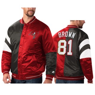 Buccaneers Antonio Brown Red Black Split Jacket