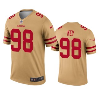 San Francisco 49ers Arden Key Gold Inverted Legend Jersey