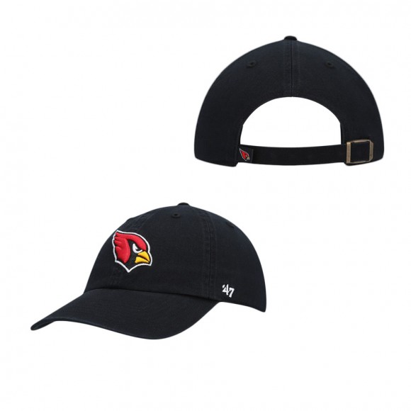 Men's Arizona Cardinals Black Secondary Clean Up Adjustable Hat