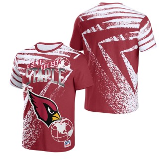 Men's Arizona Cardinals NFL x Staple Cardinal All Over Print T-Shirt