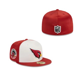 Arizona Cardinals Throwback Satin Fitted Hat
