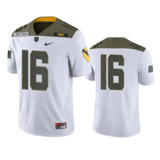 Army Black Knights Alijah Curtis White 1st Cavalry Division Jersey
