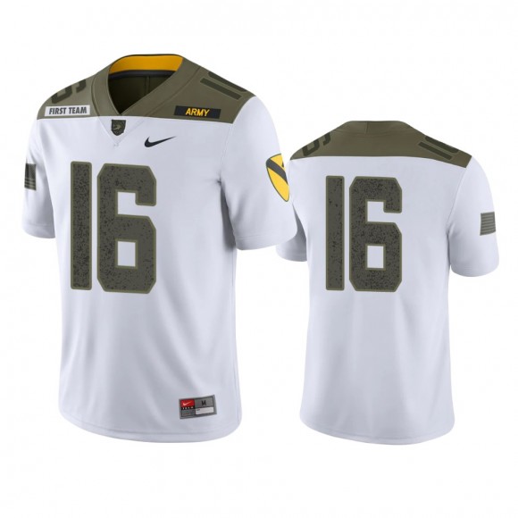 Army Black Knights Alijah Curtis White 1st Cavalry Division Jersey