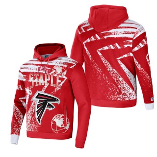 Men's Atlanta Falcons NFL x Staple Red All Over Print Pullover Hoodie