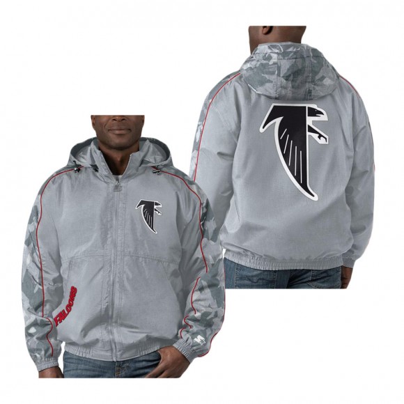 Atlanta Falcons Starter Gray Thursday Night Gridiron Throwback Full-Zip Jacket