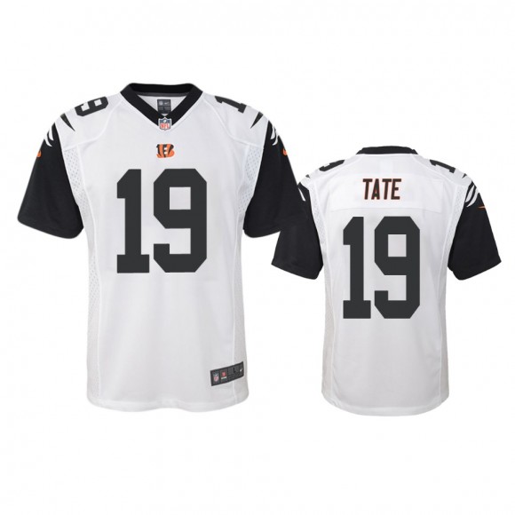 Cincinnati Bengals Auden Tate White Color Rush Game Jersey