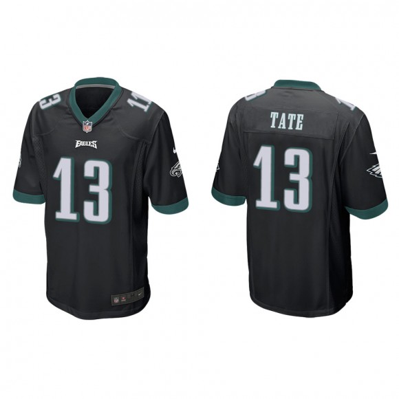 Men's Philadelphia Eagles Auden Tate Black Game Jersey