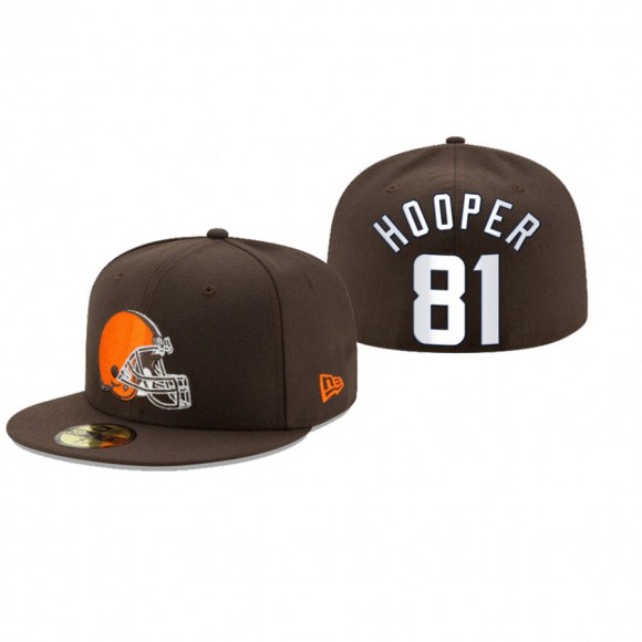 Cleveland Browns Austin Hooper Brown Omaha 59FIFTY Fitted Hat