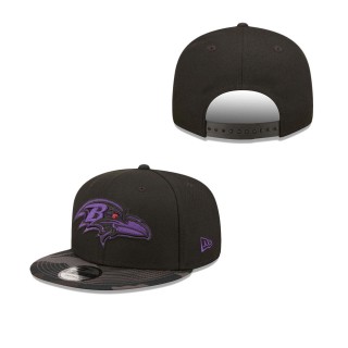 Men's Baltimore Ravens Black Camo Vize 9FIFTY Snapback Hat