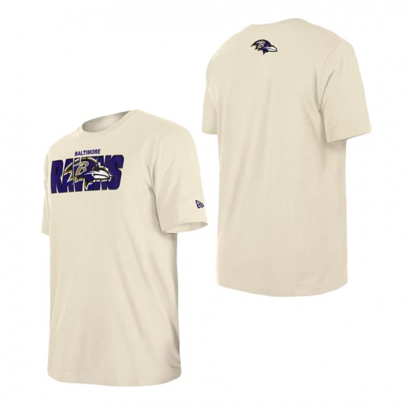 Men's Baltimore Ravens Cream 2023 NFL Draft T-Shirt