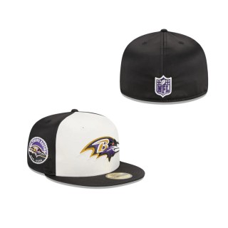 Baltimore Ravens Throwback Satin Fitted Hat