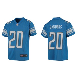 Barry Sanders Youth Detroit Lions Blue Game Jersey
